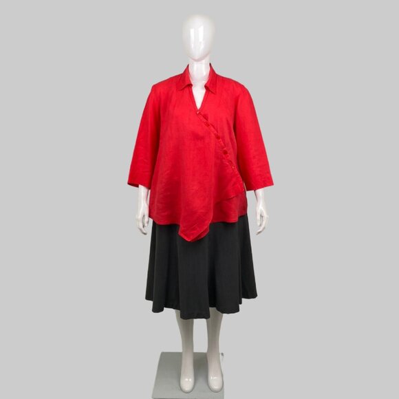 Jones New York linen shirt (16) - Picture 4 of 7